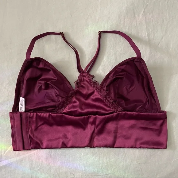 Victoria’s Secret Satin Triangle Longline Bralette - Picture 7 of 10